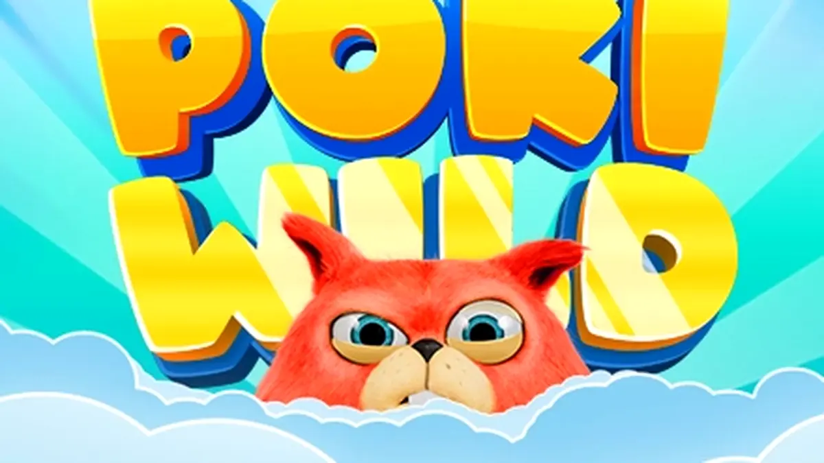 Poki Wild slot game screen na may retro arcade theme