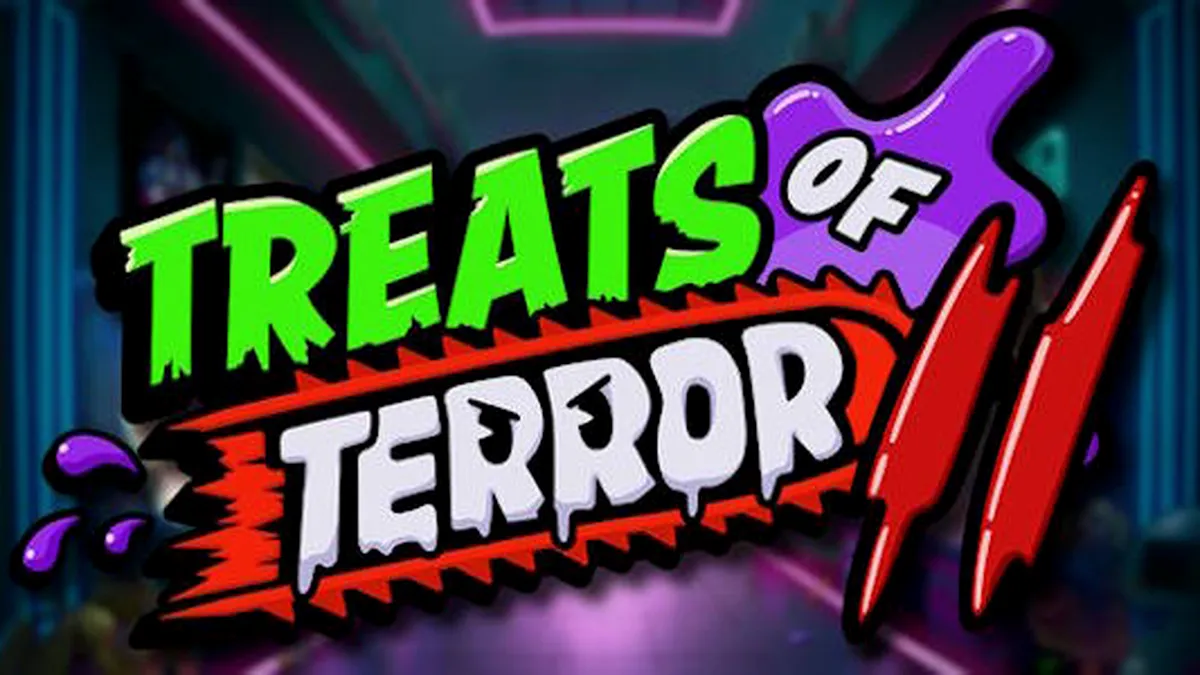 Isang makulay at nakakatakot na visual mula sa Treats of Terror II slot game.
