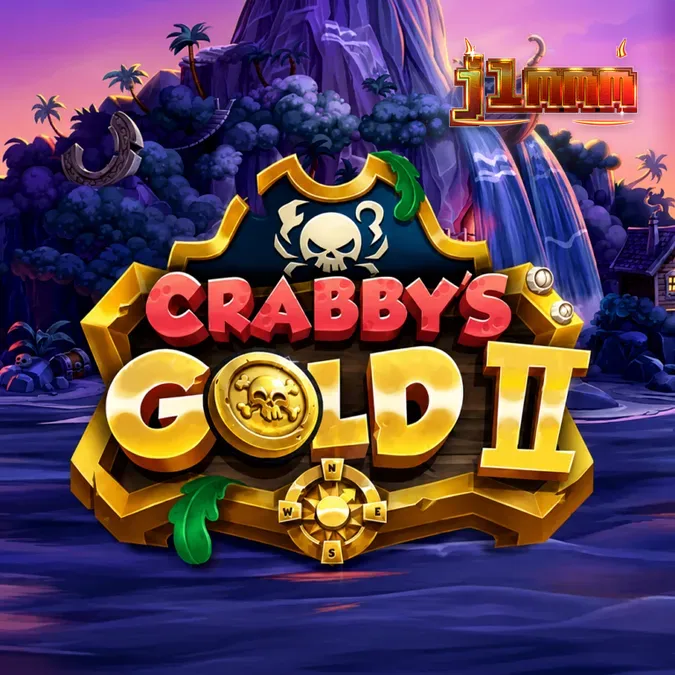 Tampilan layar permainan slot Crabby's Gold 2 pada perangkat seluler